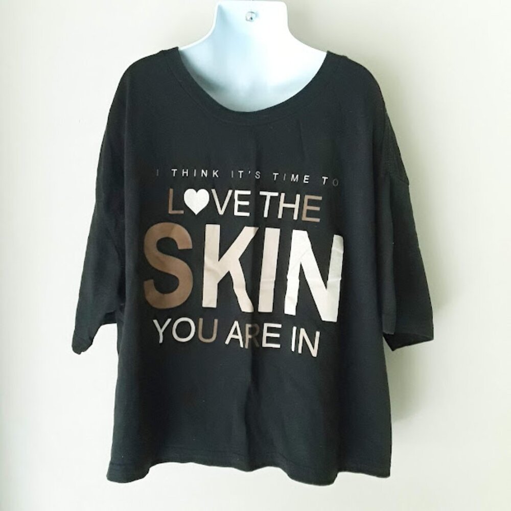 🛒3 for $15 sale! SOCIAL CULTURE~ Women's Graphic  BlackTshirt